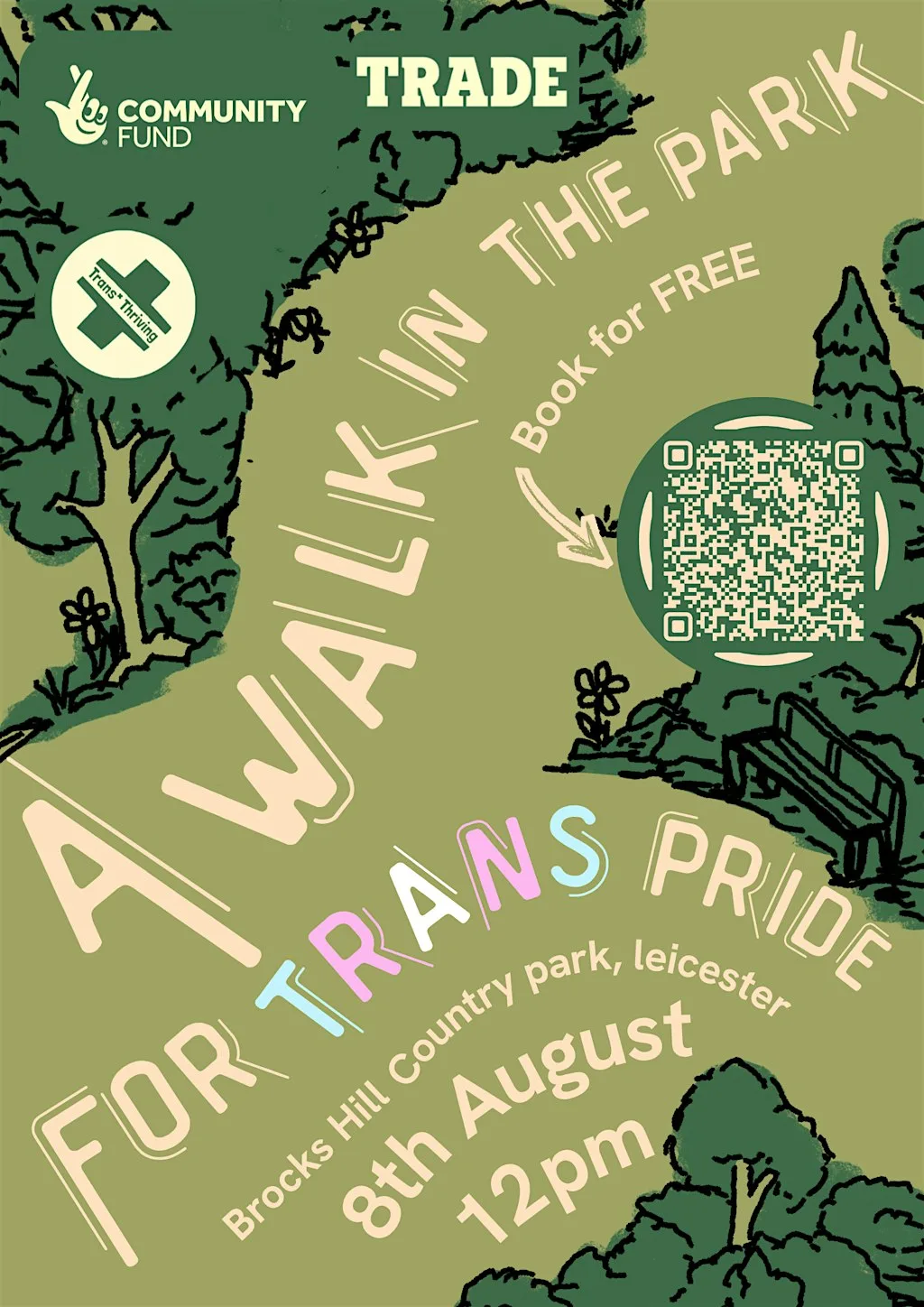 A walk in the park for trans pride at Brocks Hill Country Park