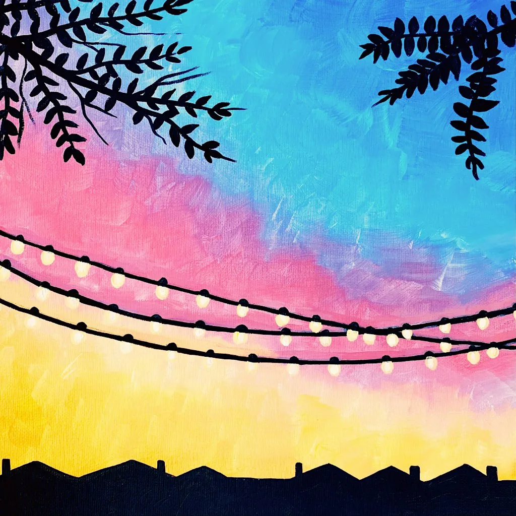 Sip & Paint at Porto Lounge Fishponds, Bristol - "Bristol Lights" at Porto Lounge