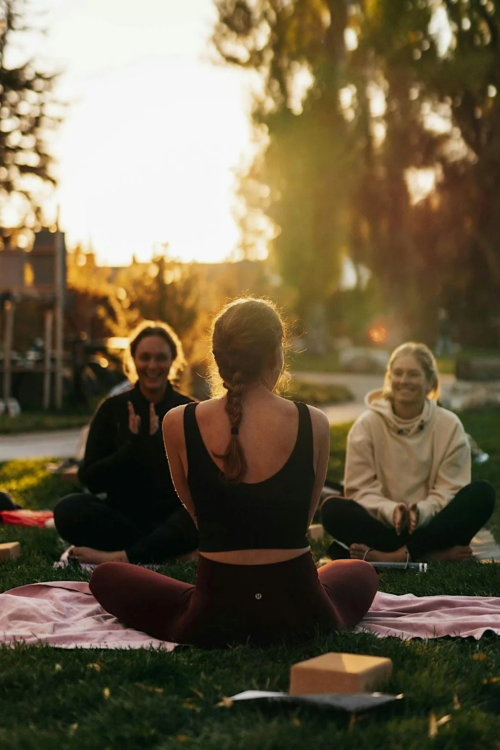 Sunset Yoga in the woods