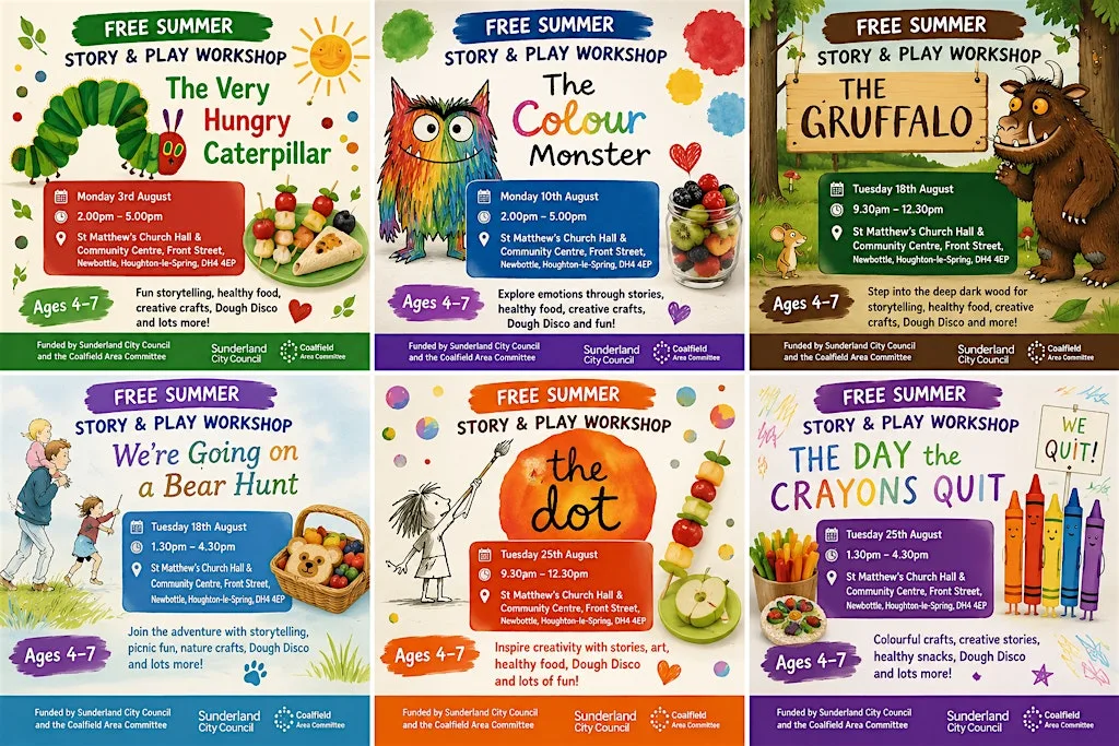 FREE Summer Story & Play Workshops - The Dot at St Matthew's Church Hall
