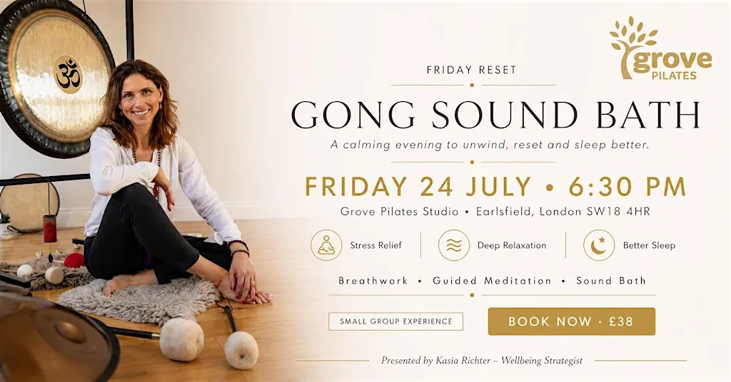 Gong Sound Bath at Grove Pilates Studio