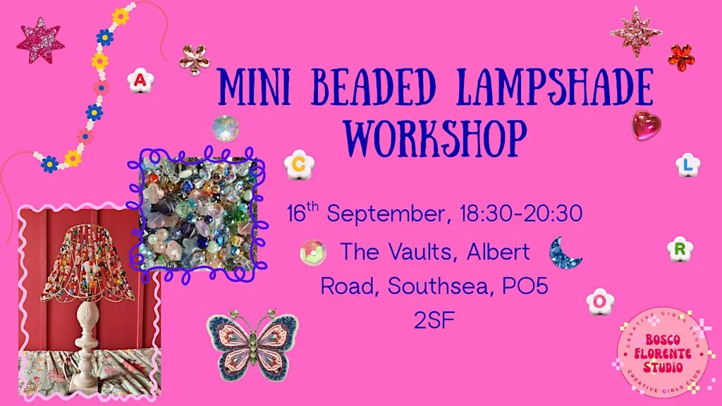 Mini Beaded Lampshade Workshop at The Vaults, Southsea