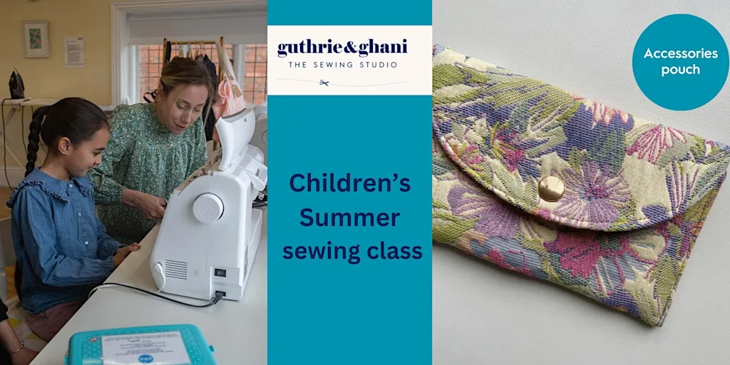 Summer holiday sewing class - Accessories pouch at Guthrie & Ghani