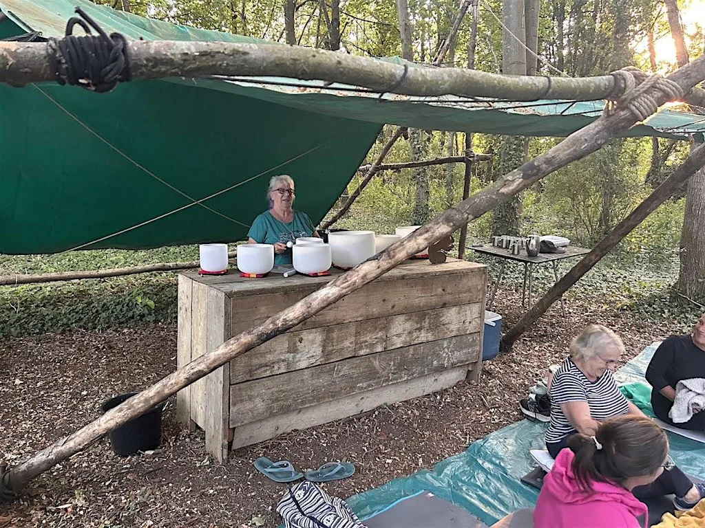 Sound bath in Cotswolds woodland