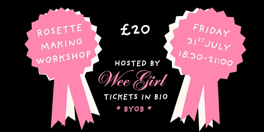 Rosette ribbon making workshop - Hosted by Wee Girl at Artsekta