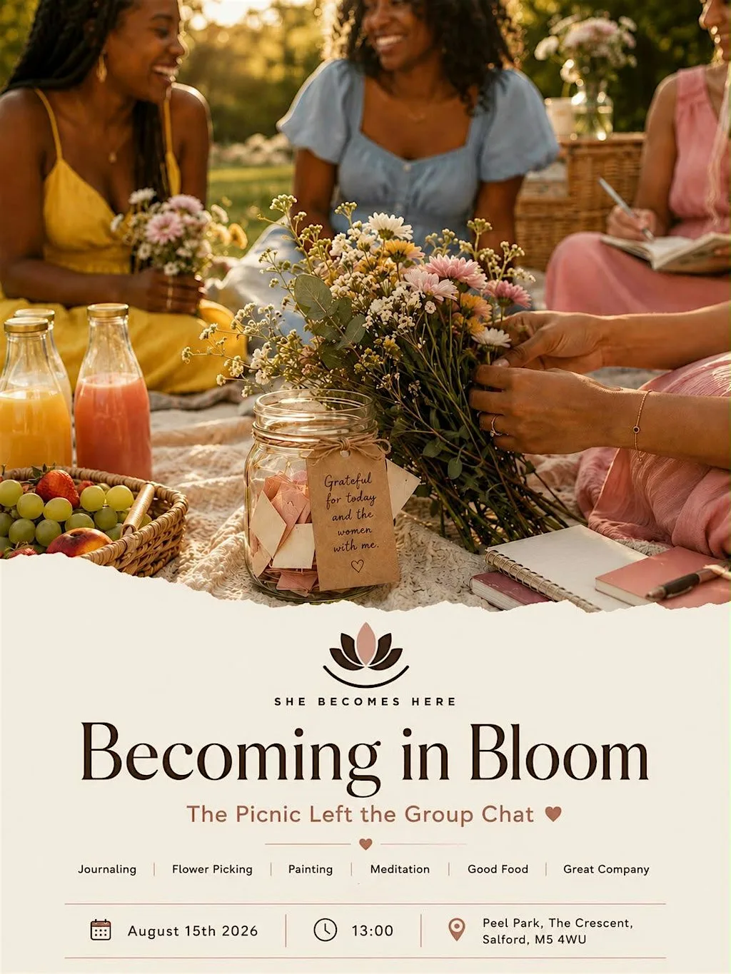 Becoming in Bloom: The Outdoor Wellness Picnic