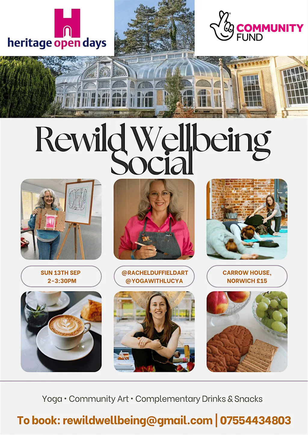 Rewild Wellbeing Social at Carrow House