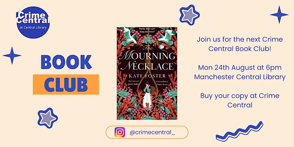 Crime Central Book Club August 2026 at Manchester Central Library - Chief Librarian's Office (3RD FLOOR)