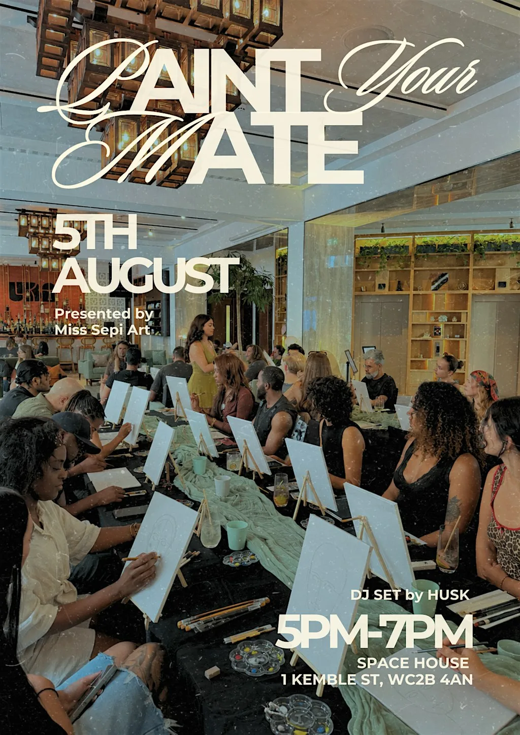 Paint Your Mate | Acrylic Painting Workshop | Space House London at Space House