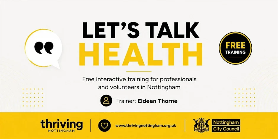 Let's Talk Health - Thriving Nottingham at The Indian Community Centre Association (ICCA)