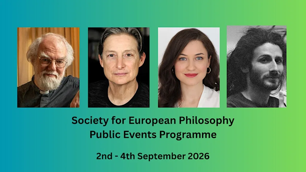 Society for European Philosophy Public Events Programme at Manchester Metropolitan University Business School