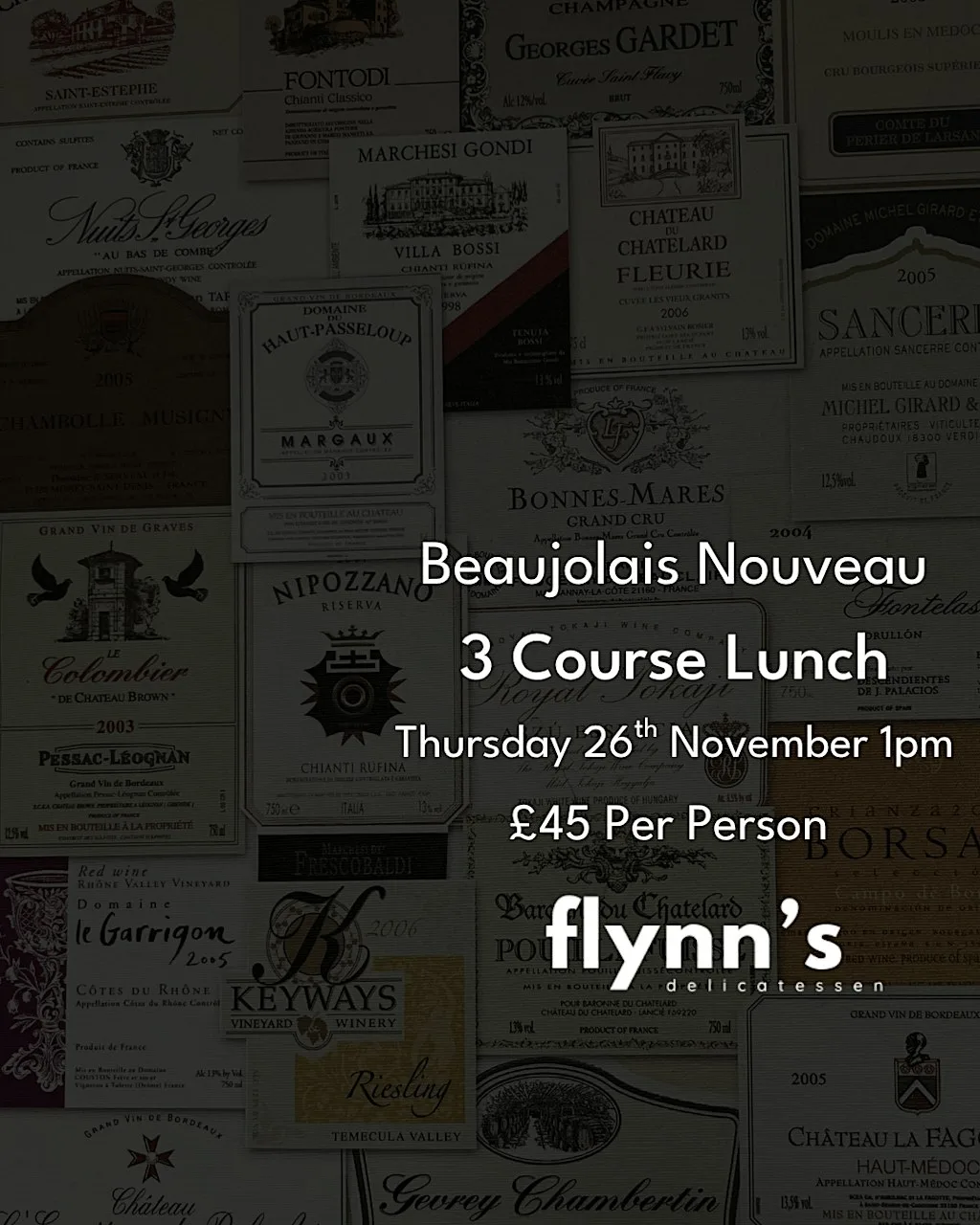 Beaujolais Nouveau Lunch at Flynn's