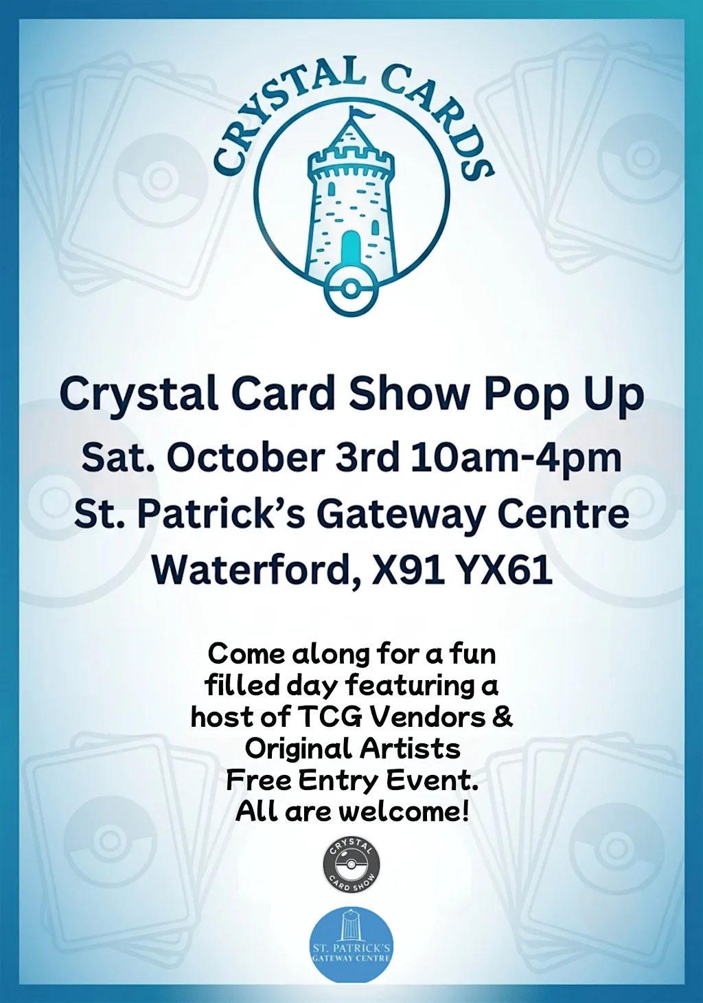 Crystal Card Show Pop Up at St Patrick's Gateway Centre