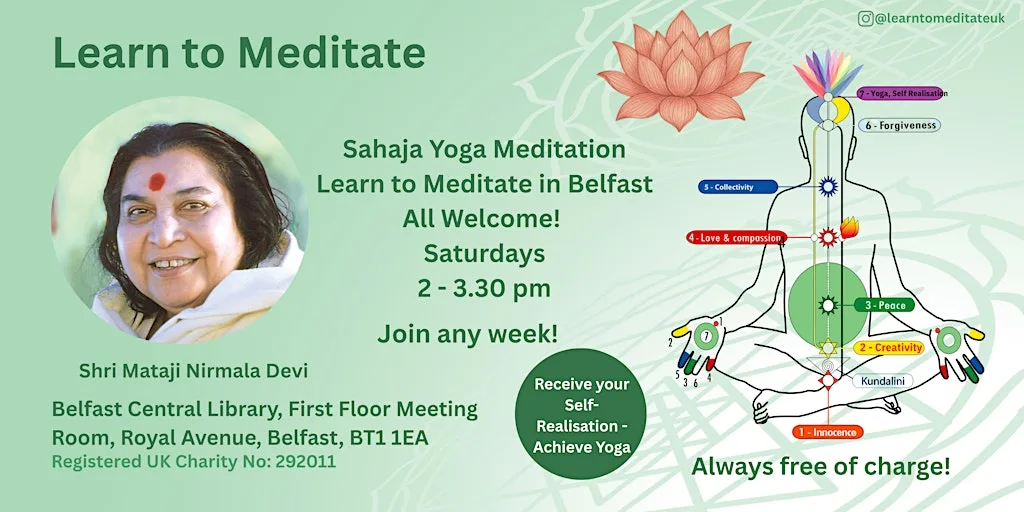 Learn to Meditate in Belfast - Free 10 Week Course - Get Connected at Belfast Central Library