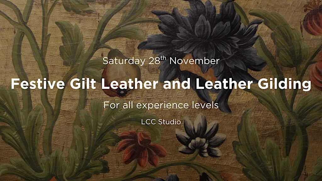 Festive Gilt Leather and Leather Gilding Workshop at Leather Conservation Centre