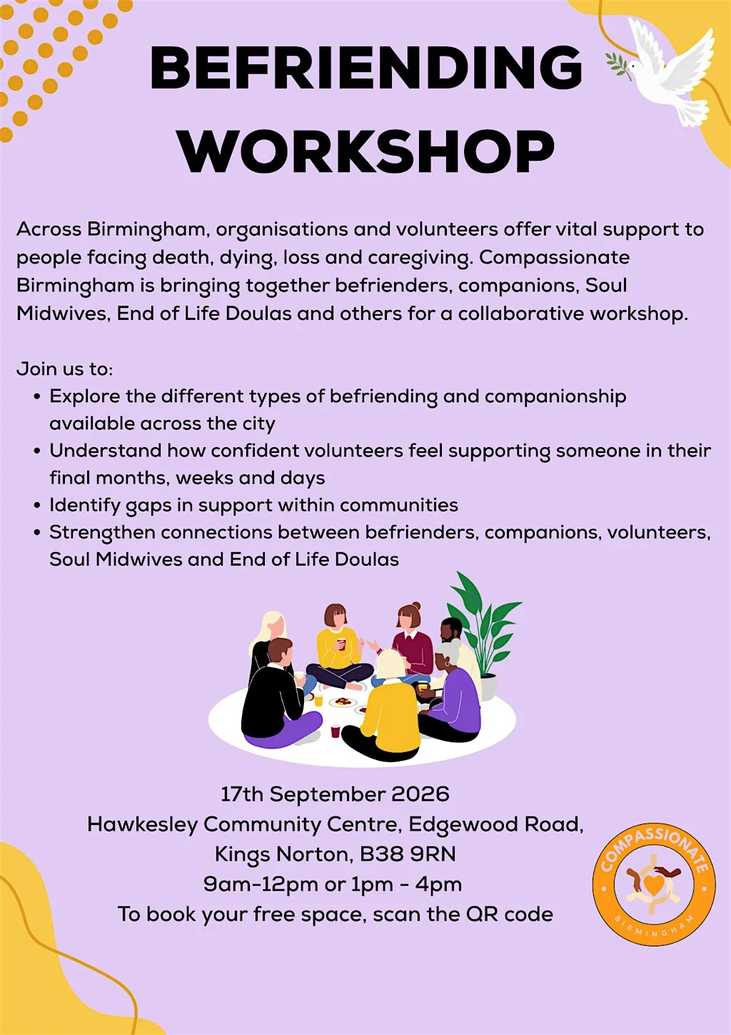 End of life Befriending Workshop - Birmingham