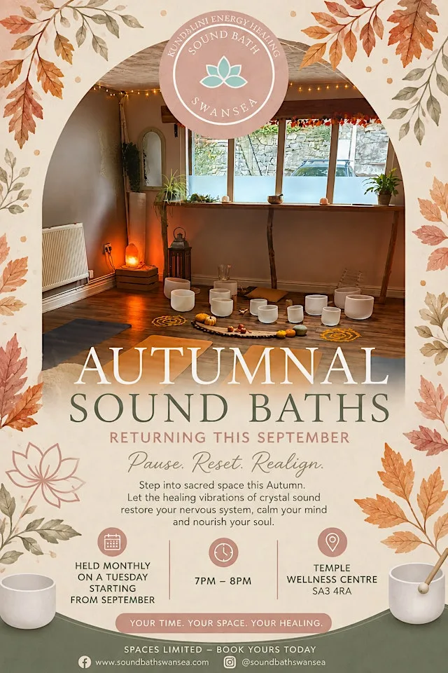 Autumnal Sound Bath at Temple Wellness Centre at Temple Wellness Centre
