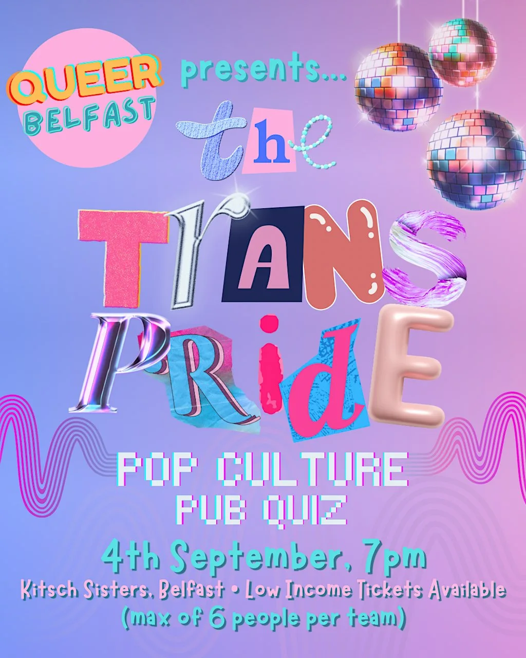 The queer pop culture quiz - Trans Pride edition at Kitsch Sisters Studio