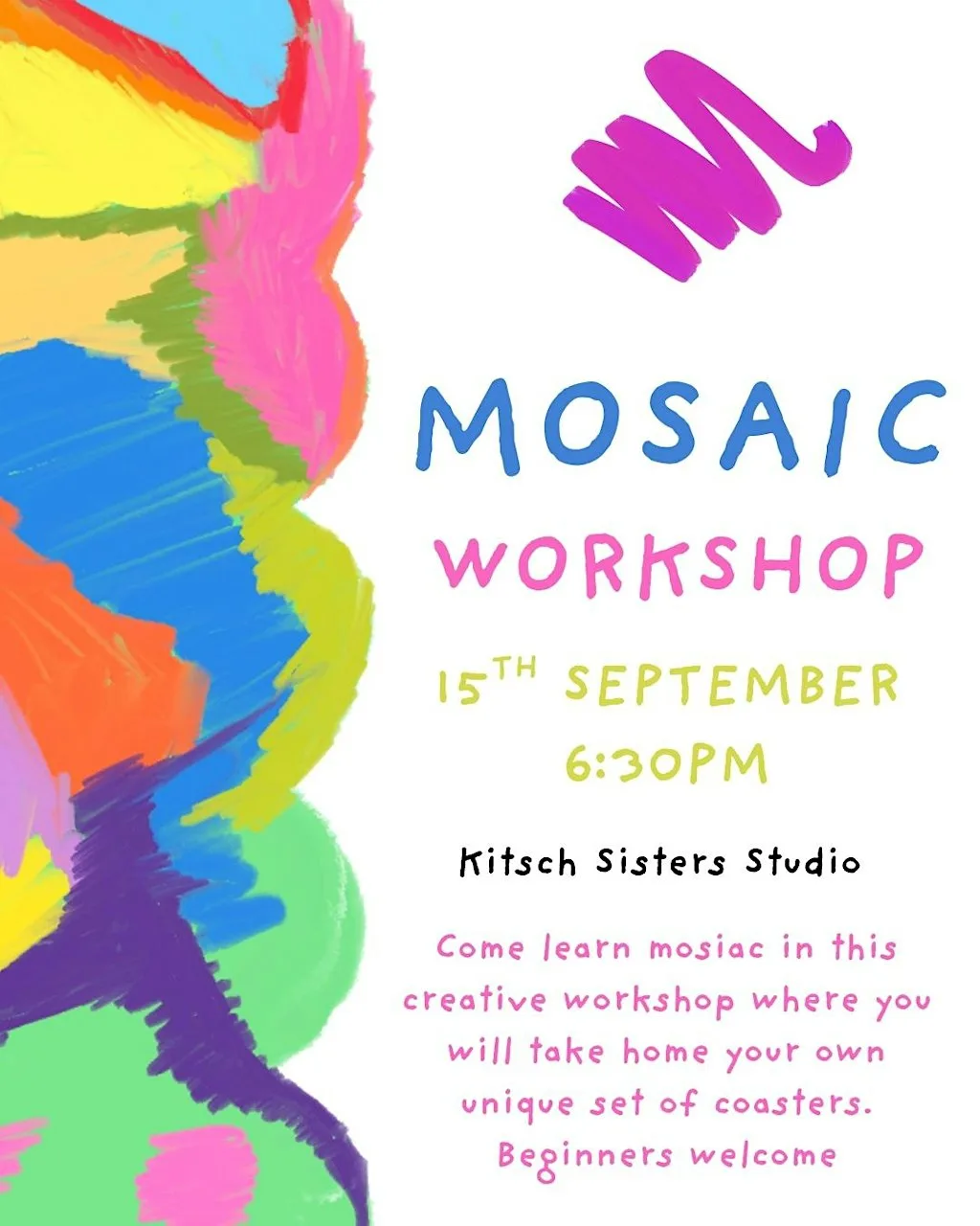 Introduction to Mosaic at Kitsch Sisters Studio