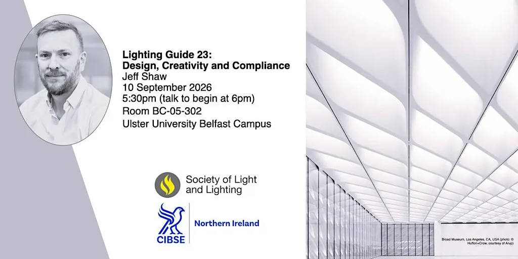 SLL Lighting Guide 23: Design, creativity and compliance at Room BC-05-302, Ulster University