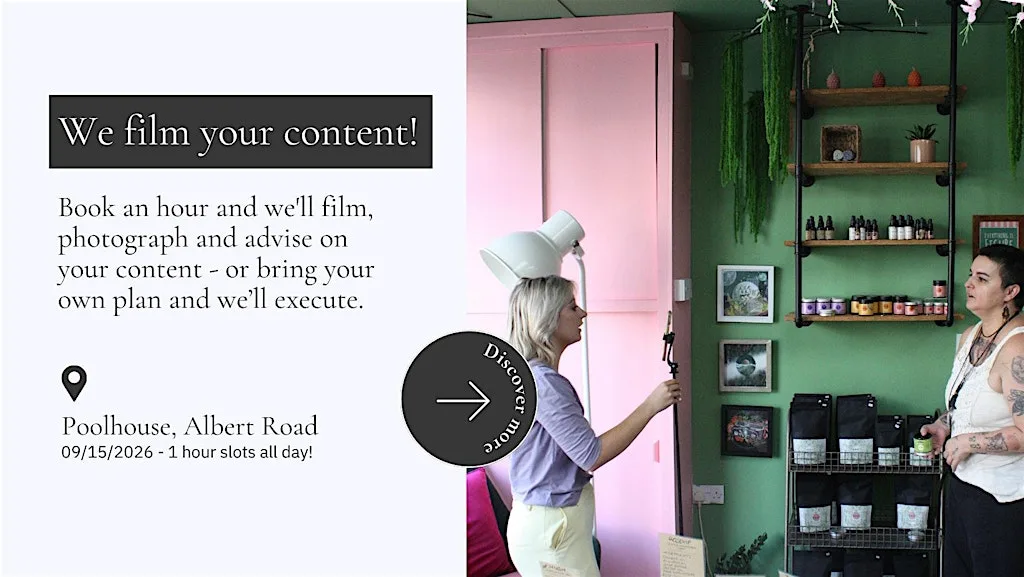 Content Drop-In Day — 15 September at Poolhouse
