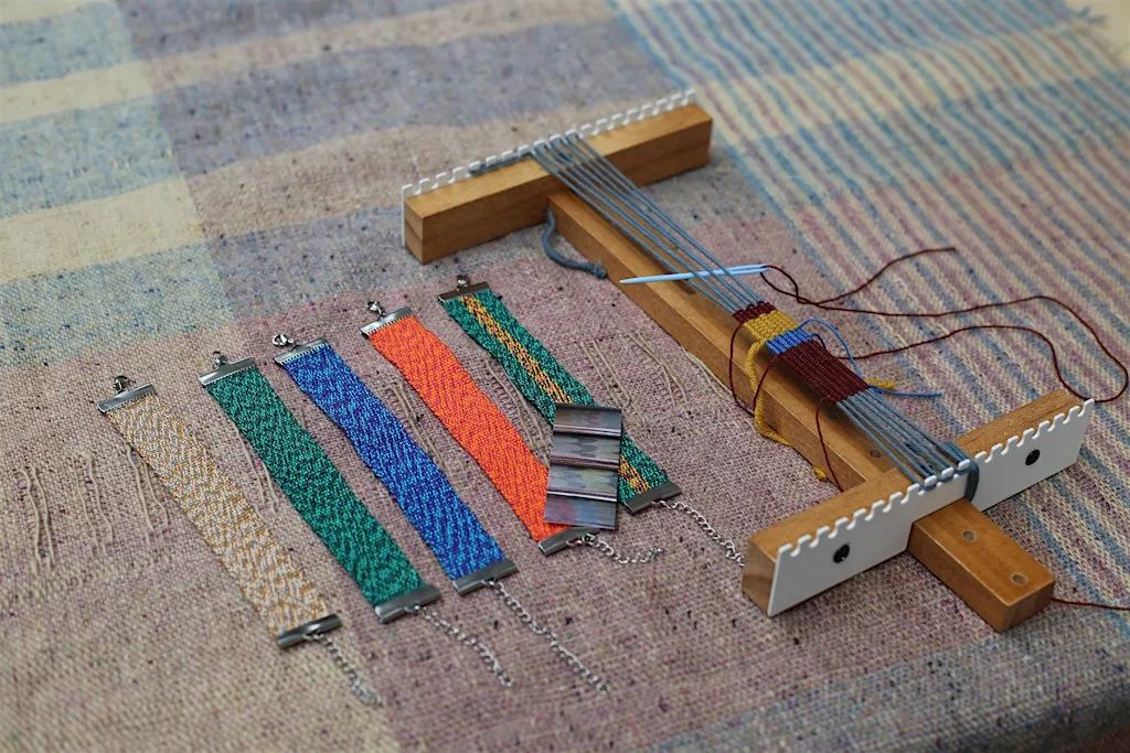 Weaving a Bracelet Inspired by the Archive at Sunny Bank Mills Farsley