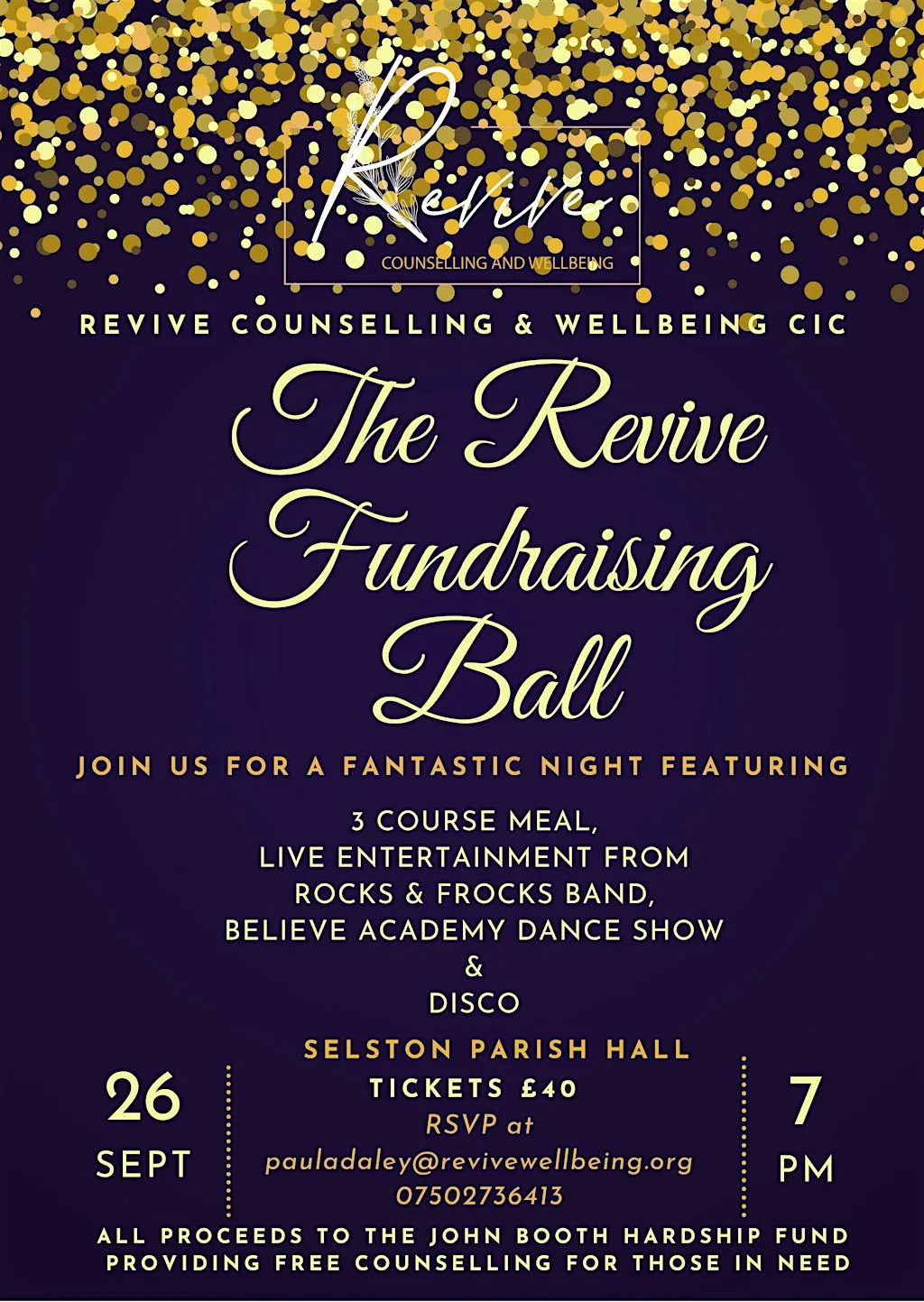 The Revive Fundraiser Ball at Parish Hall