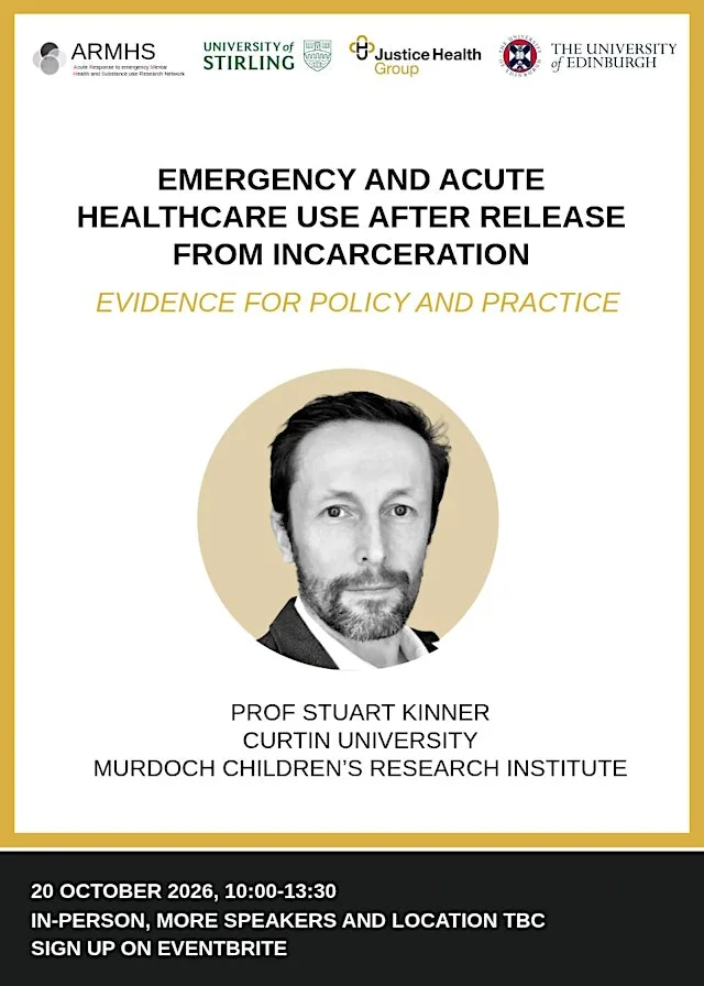 ARMHS presents: Emergency and acute healthcare use post incarceration