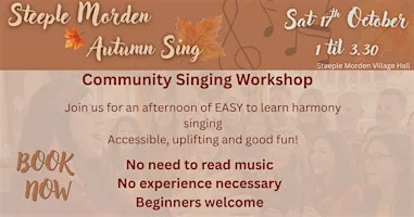 Autumn Community Singing Workshop - Steeple Morden