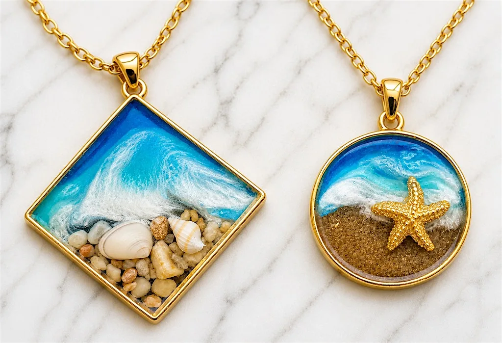 Beach Resin Jewellery Workshop + Free Drink