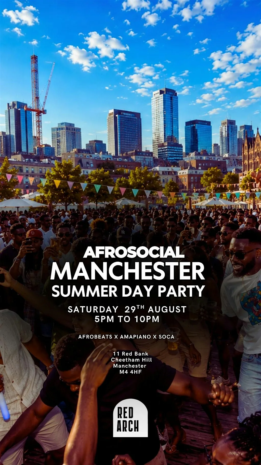Manchester Summer Day Party (Afrobeats, Amapiano and Dancehall) at Red Arch