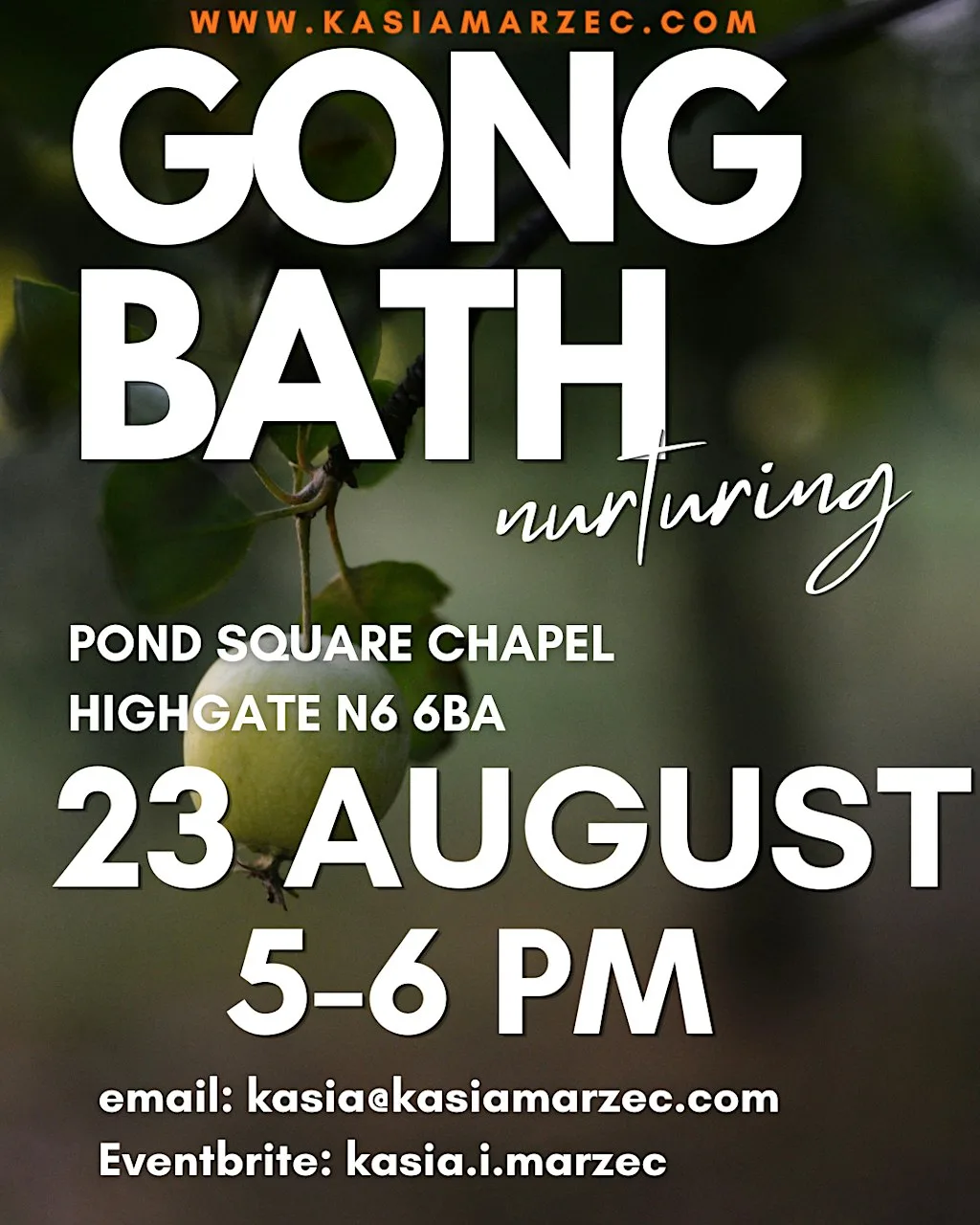 Gong Bath in POND SQUARE CHAPEL in HIGHGATE
