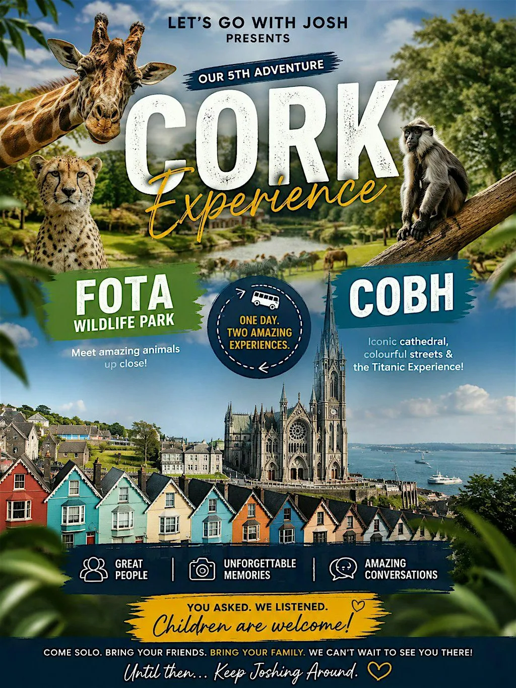 DUBLIN TO FOTA & COBH | ONE DAY TRIP | LETS GO WITH JOSH at Nassau Street