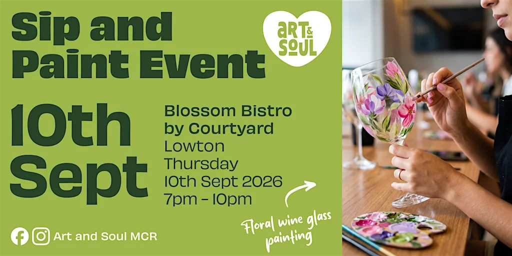 Sip and Paint Night at Blossom Bistro by Courtyard, Lowton at Blossom Bistro by Courtyard