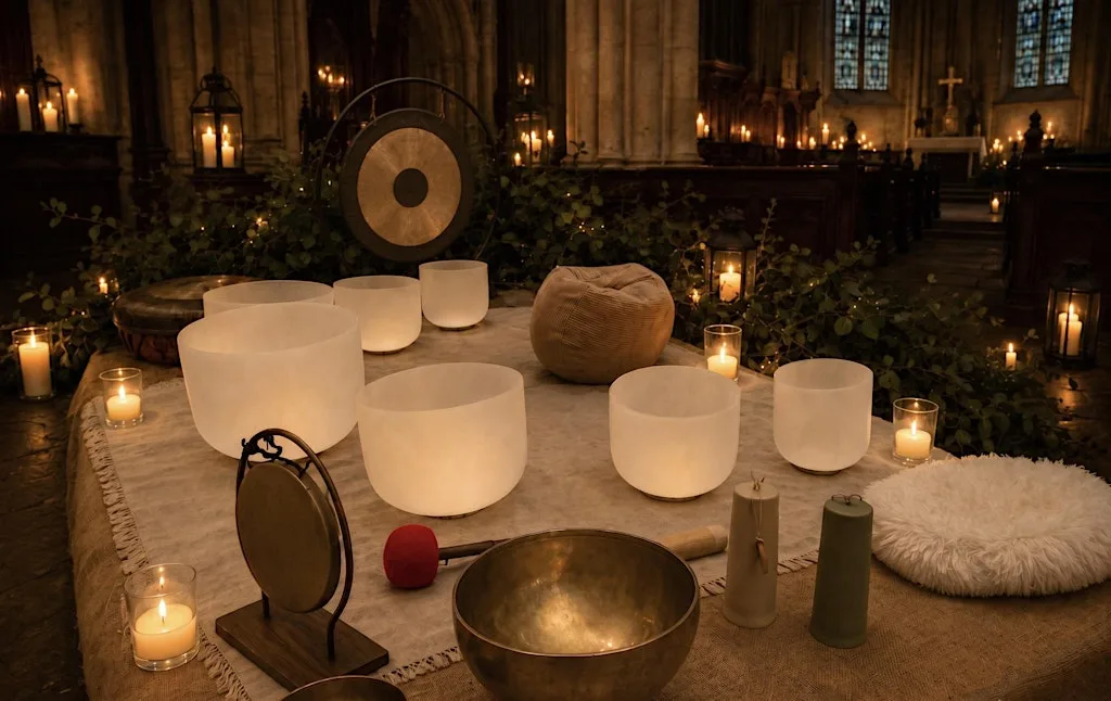 Peaceful Candlelit Sound Bath Evening at Christ Church Willaston at Willaston Christ Church