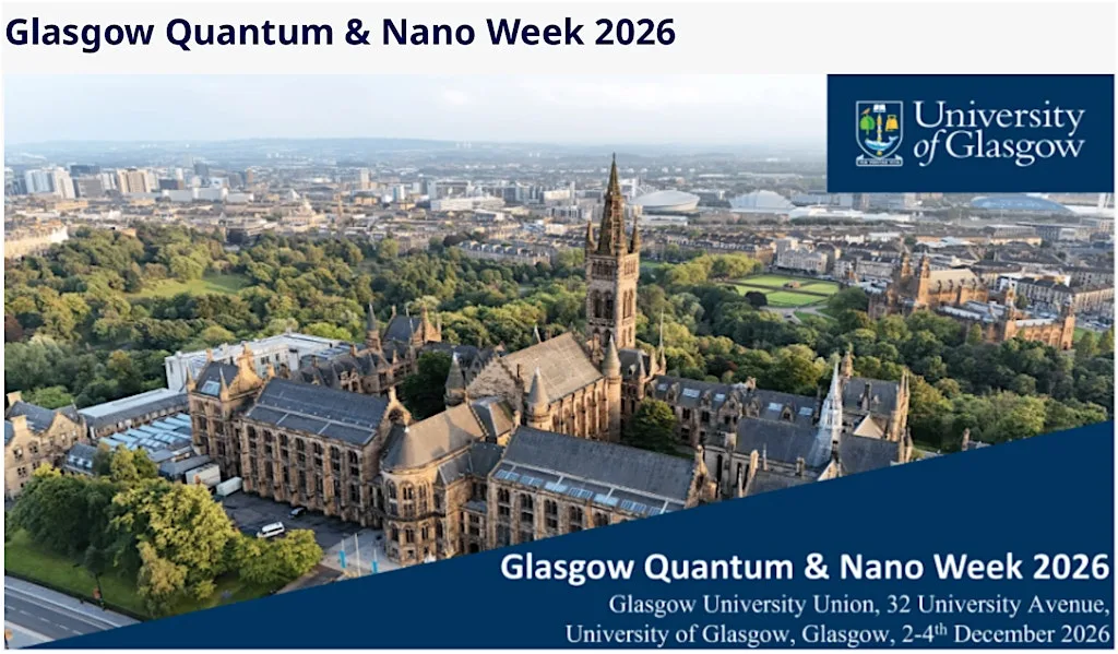 Glasgow Quantum & Nano Week 2026 at Glasgow University Union