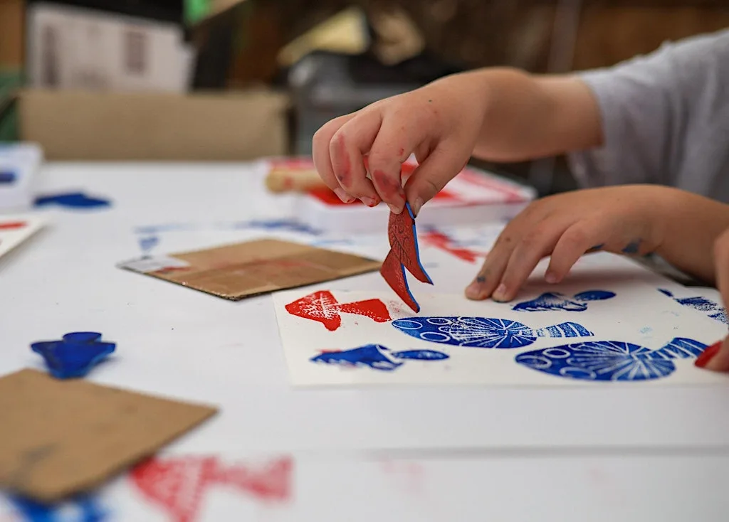 Printing Workshop at Bubble & Bean