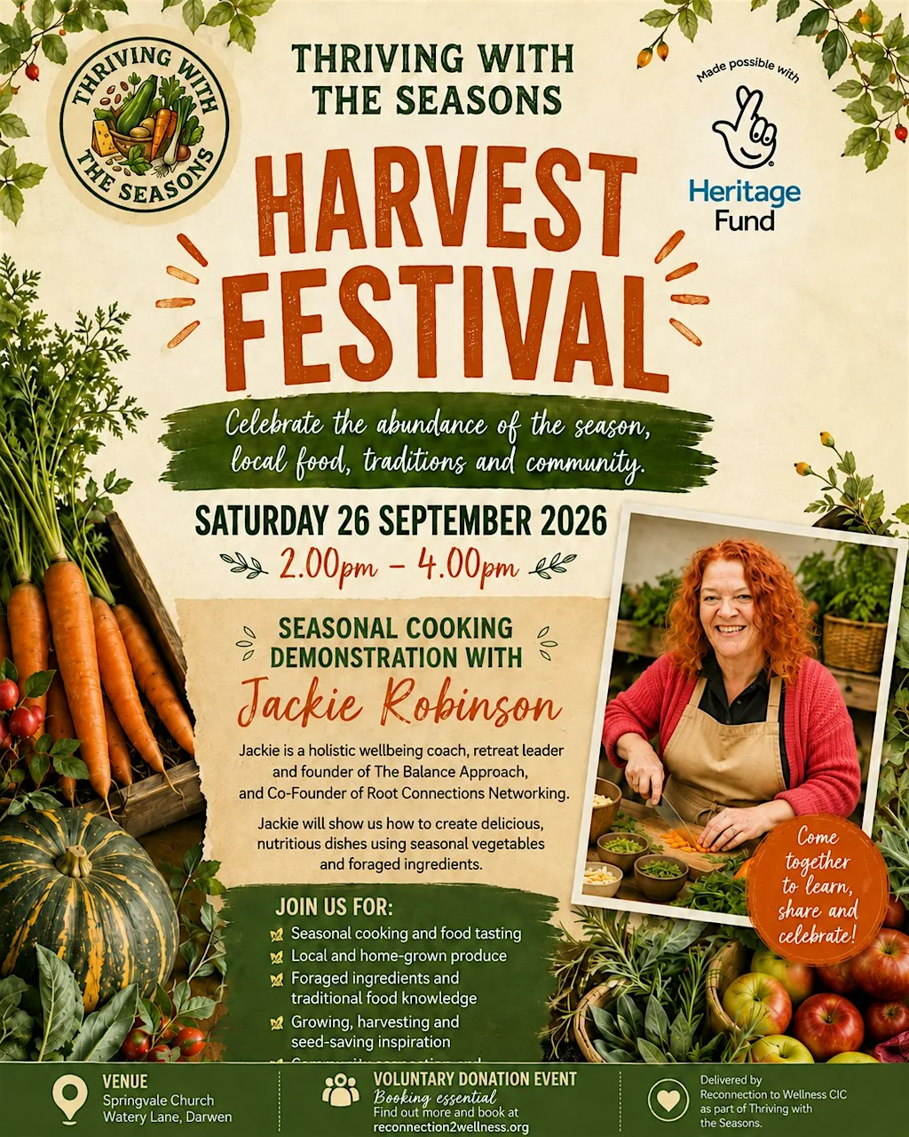 Thriving with the Seasons Harvest Festival at Darwen Methodist Church @ Spring Vale