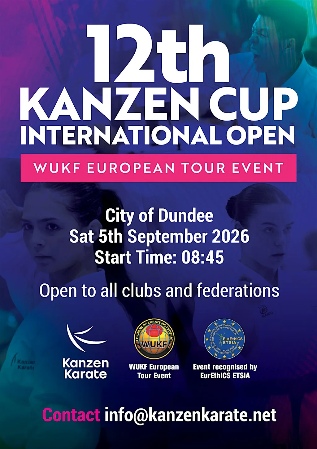 12th Kanzen Cup International Open at Regional Performance Centre