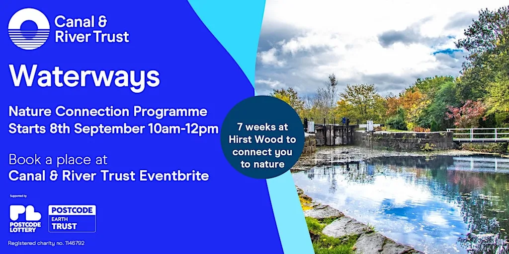 Water Ways -Nature Connection programme Autumn '26 at Hirst Lock, Hirst Lane, Shipley
