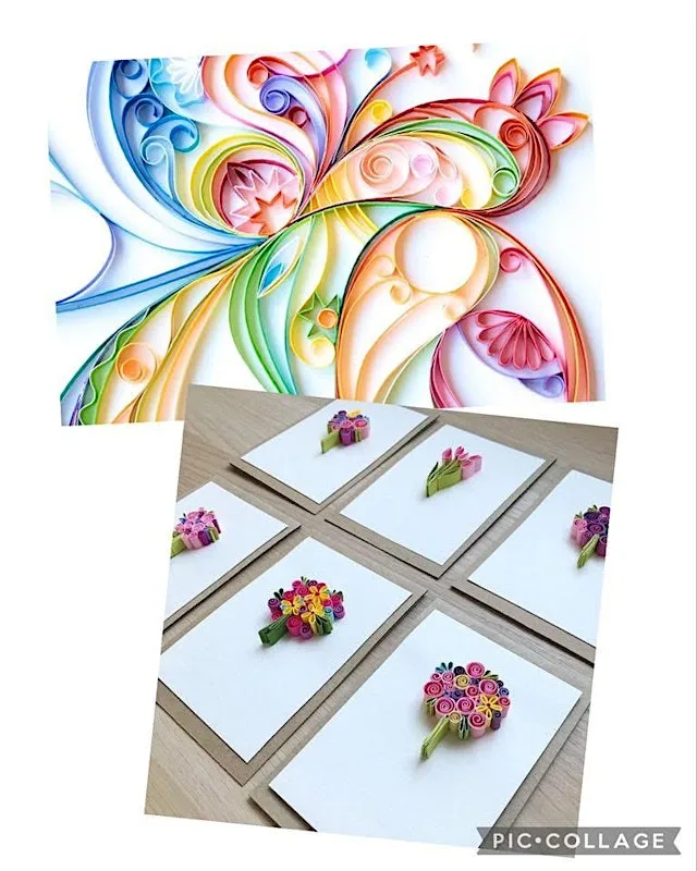 Paper Quilling Crafternoon at Ditzy Rose Makery