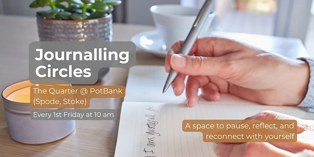 Journalling with Anna – Journalling Circle, Stoke, September at the QUARTER at Potbank
