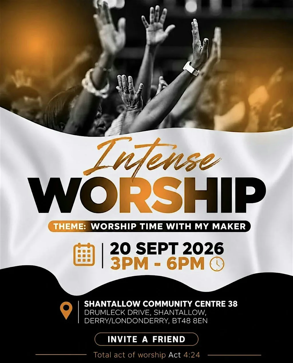 Intense Worship at Shantallow Community Center