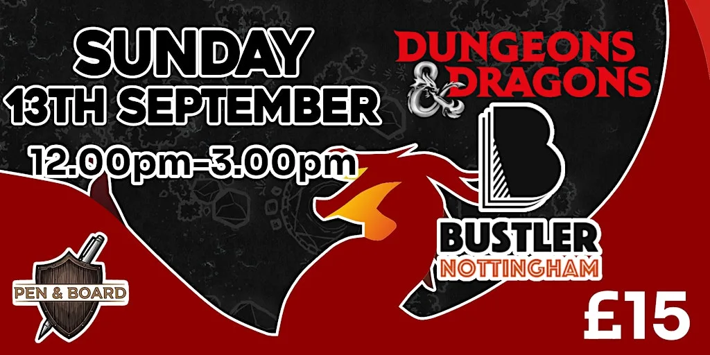 Dungeons and Dragons at Bustler Nottingham at Bustler Nottingham Food Hall
