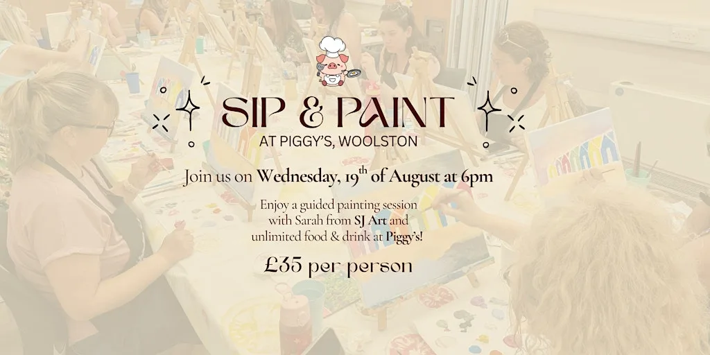 Sip and Paint Evening at Piggy's, Woolston at Piggy's