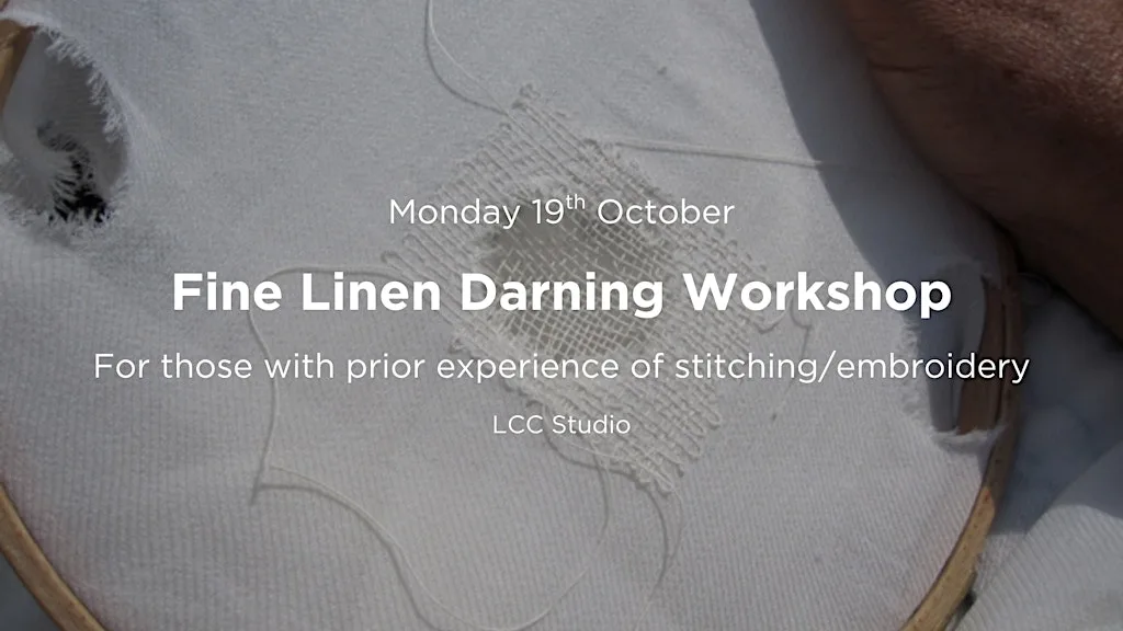 Fine Linen Darning Workshop