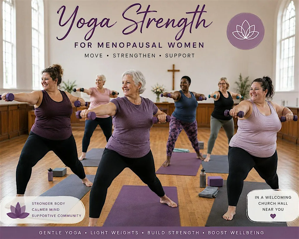 FREE Menopause Yoga Strength Taster Class For Women in Durham & Sunderland