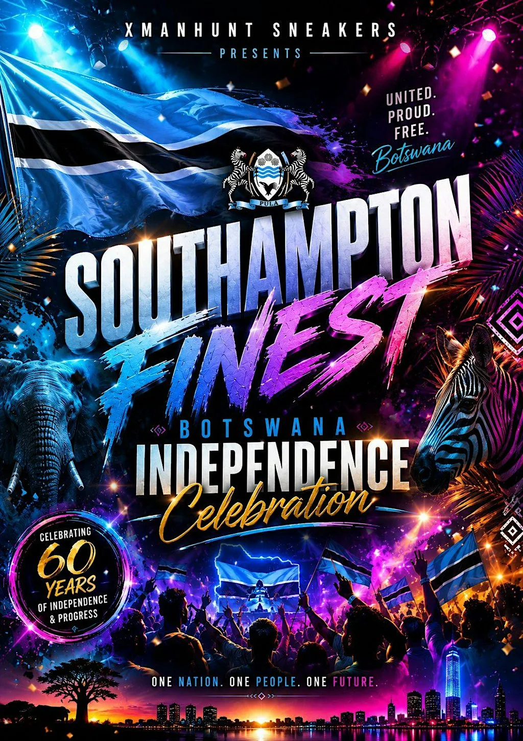 BOTSWANA’S 6OTH INDEPENDENCE DAY SOUTHAMPTON at Freemantle and Shirley Community Centre