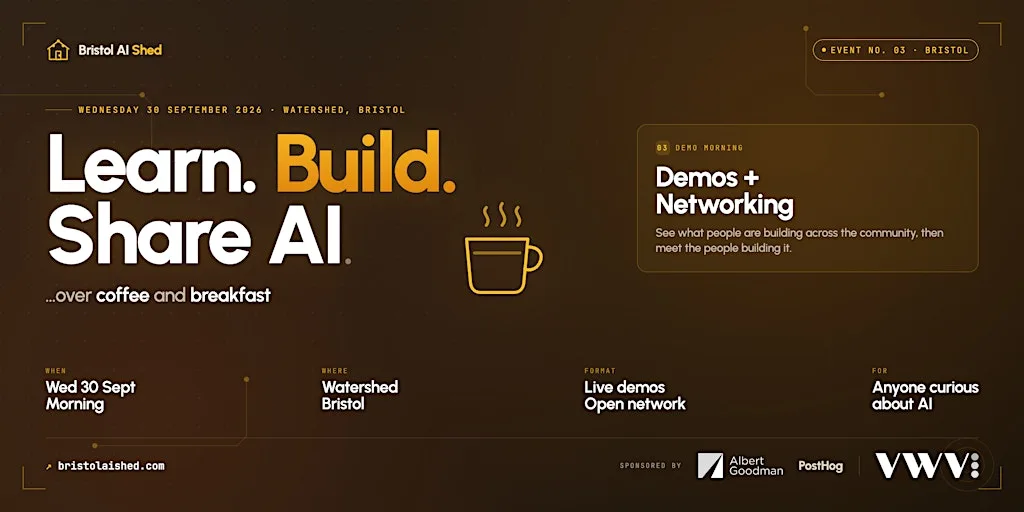 Bristol AI Shed: Practical AI for you and your business at Watershed
