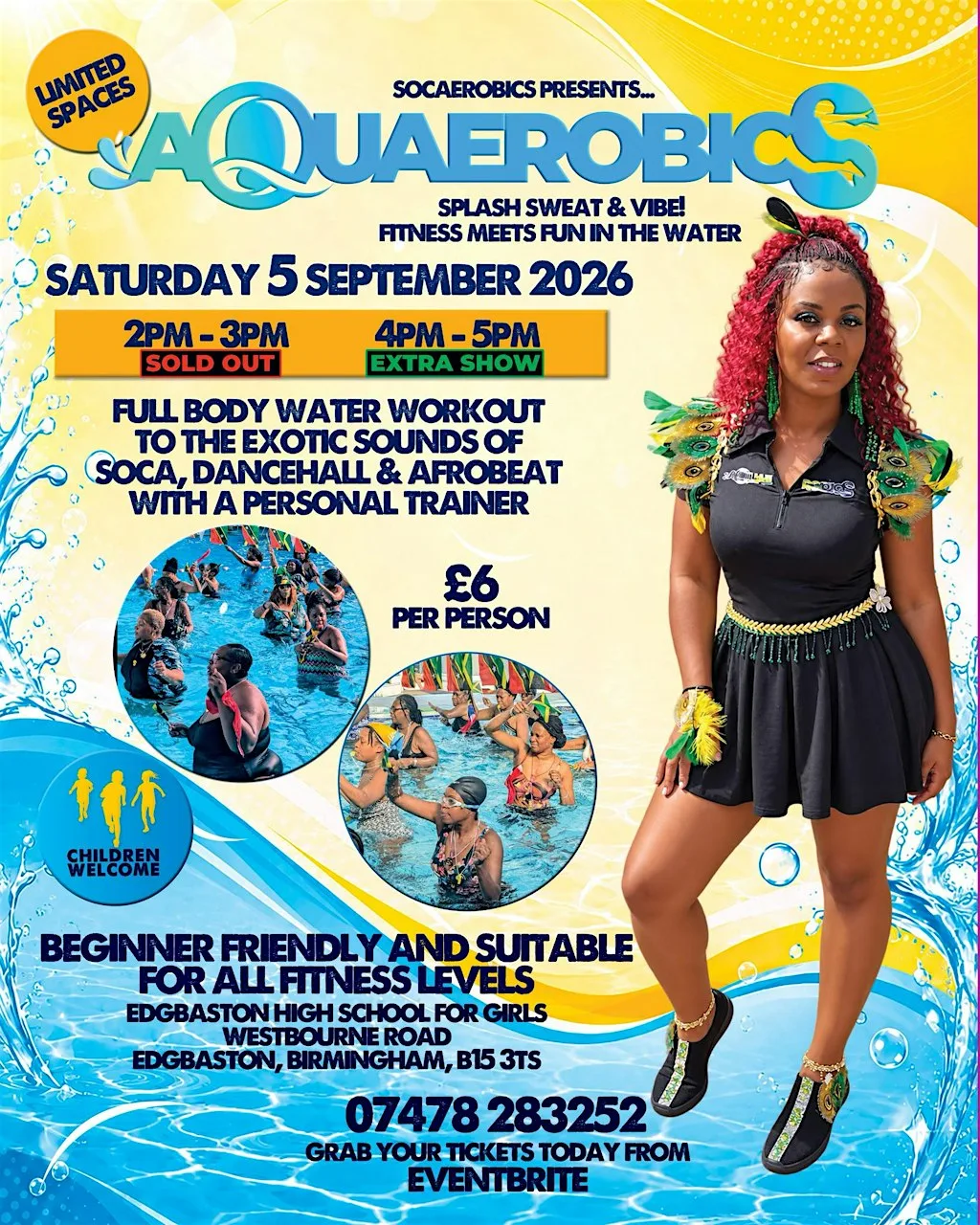 Aquaerobics Extra session Added at Edgbaston High School for Girls